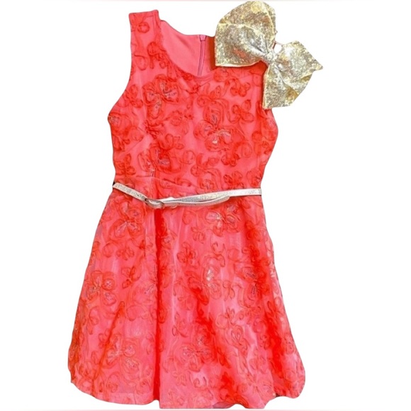 Knitworks Other - Knitworks Coral Dress with Gold Bow